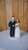 Picture of Blue Theme Wedding Cake Topper