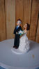 Picture of Blue Theme Wedding Cake Topper