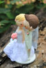 Picture of Peach Wedding Cake Topper