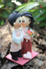 Picture of Hanbok wedding cake topper, Korean Bride & Groom cake topper