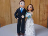 Picture of Blue Theme Wedding Cake Topper