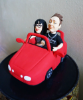 Picture of Convertible Car Wedding Cake Topper