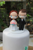 Picture of Just Married Wedding Mask, Quarantine wedding cake topper
