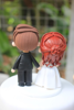 Picture of Just Married Wedding Mask, Quarantine wedding cake topper