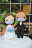 Picture of Quarantine wedding cake topper, Purple wedding topper