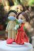 Picture of Quarantine Wedding Cake Topper, Chinese wedding topper