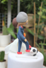 Picture of Quarantine wedding cake topper, Soccer fan wedding cake topper