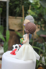 Picture of Quarantine wedding cake topper, Soccer fan wedding cake topper