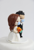 Picture of Quarantine Bride & Groom Quarantine Wedding cake topper