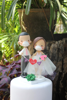 Picture of Quarantine wedding cake topper, Irish wedding bride & groom topper