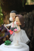 Picture of Quarantine wedding cake topper, Irish wedding bride & groom topper