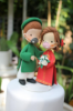 Picture of Vietnam Ao dai wedding cake topper