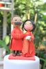 Picture of Bride & Groom Quarantine Wedding cake topper, China and Vietnam wedding cake topper