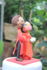 Picture of Bride & Groom Quarantine Wedding cake topper, China and Vietnam wedding cake topper