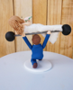 Picture of Hilarious wedding cake topper, Weight lifting wedding cake topper