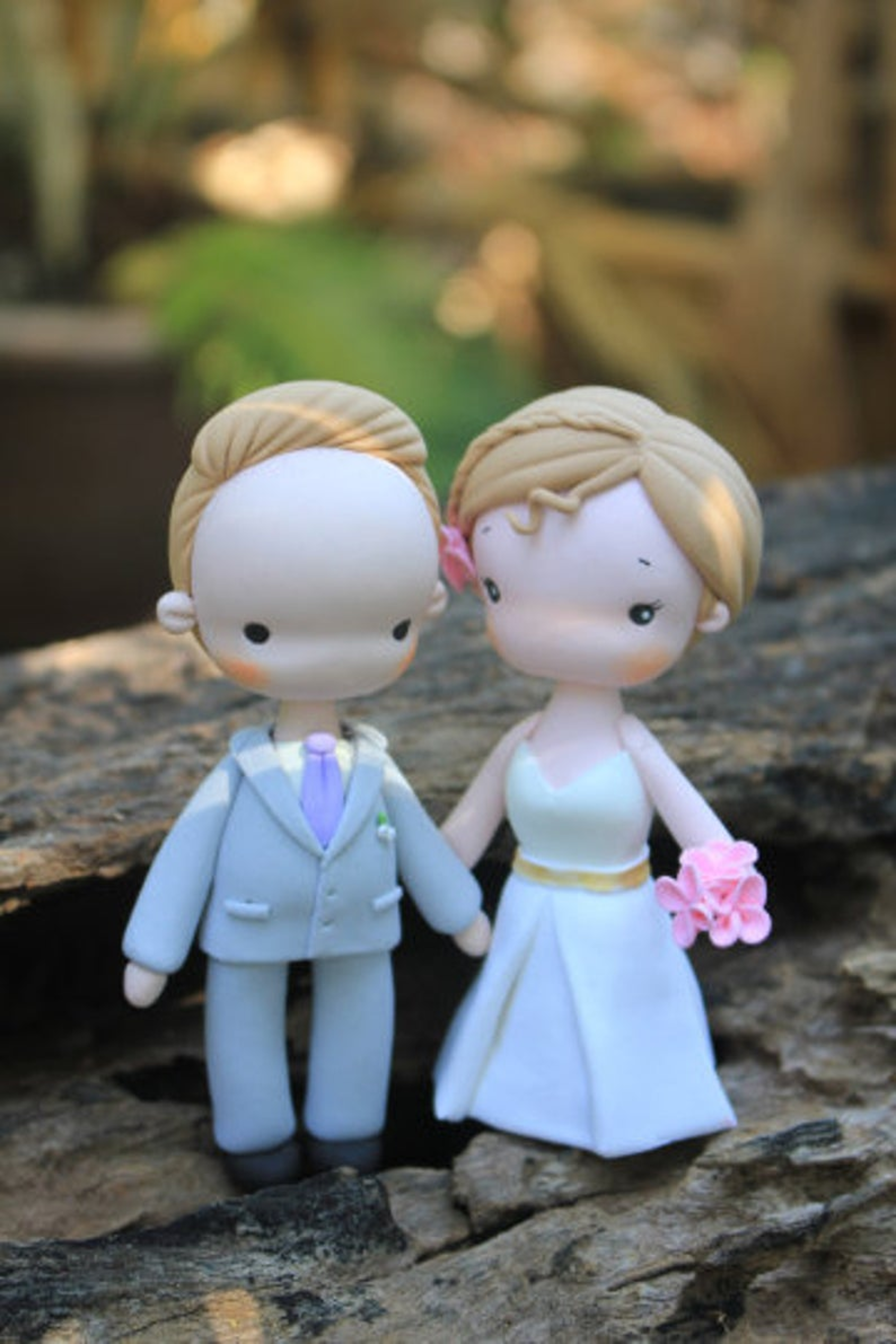 Picture of Classic traditional wedding topper bride and groom