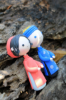 Picture of Vietnam wedding cake topper, Red & Blue Ao dai wedding cake topper