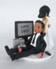 Picture of Game over wedding cake topper, Video Game INSPIRED Gaming Addict Rehearsal Groom