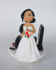 Picture of Game over wedding cake topper, Video Game INSPIRED Gaming Addict Rehearsal Groom