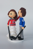 Picture of Hockey fan wedding, High Five wedding topper