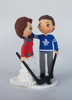 Picture of Hockey fan wedding, High Five wedding topper