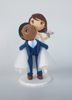 Picture of Funny wedding cake topper, Piggyback Wedding Topper