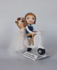 Picture of Vespa wedding cake topper, Scooter wedding topper