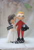 Picture of F1 wedding cake topper