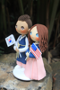 Picture of Korea wedding cake topper, Hanbok wedding topper