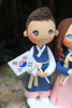 Picture of Korea wedding cake topper, Hanbok wedding topper