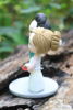 Picture of Classic green wedding cake topper