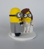 Picture of Funny Wedding cake topper, Minion wedding cake topper