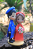 Picture of Vietnam wedding cake topper, Ao dai traditional wedding topper