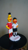 Picture of Gay wedding cake topper, Funny love pinch wedding cake topper
