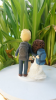 Picture of Hiking Couple Wedding Cake Topper, Backpacking Bride And Groom Cake Topper