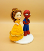 Picture of Spider Man and Bella wedding cake topper