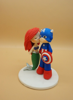 Picture of Mermaid and Captain America wedding cake topper