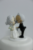 Picture of Silver anniversary wedding cake topper, 25th year Anniversary Gift Idea