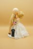 Picture of Kissing Bride & Groom Wedding Cake Topper with Dog 