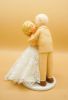 Picture of Kissing Bride & Groom Wedding Cake Topper with Dog 