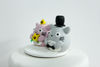 Picture of Totoro wedding cake topper, Japanese comic wedding theme.