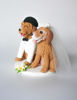 Picture of Golden Retriever Wedding Cake Topper