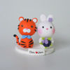 Picture of Tiger and Bunny Wedding Cake Topper, Woodland wedding cake topper