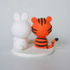 Picture of Tiger and Bunny Wedding Cake Topper, Woodland wedding cake topper