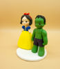 Picture of Snow White and Hulk Wedding Cake Topper