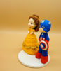 Picture of Belle and Captain America Wedding Clay Doll