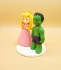 Picture of Princess Peach and Hulk Wedding Cake Topper