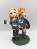 Picture of The legend of Zelda wedding cake topper, Geek wedding cake topper, Game commission figurine