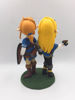 Picture of The legend of Zelda wedding cake topper, Geek wedding cake topper, Game commission figurine