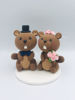 Picture of Beavers Wedding Cake Topper,  Animal Clay Figurine